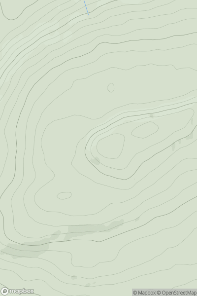 Thumbnail image for Wether Hill [Central Scotland from Dumbarton to Montrose] [NT043957] showing contour plot for surrounding peak